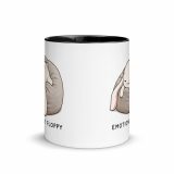 Emotionally Floppy – Mug with Color Inside black 11oz front — The Floppy Collection