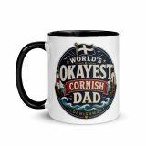 World’s Okayest Cornish Dad - Mug with Color Inside