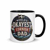 World’s Okayest Cornish Dad - Mug with Color Inside