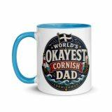 World’s Okayest Cornish Dad - Mug with Color Inside