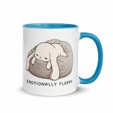 Emotionally Floppy – Mug with Color Inside blue 11oz right — The Floppy Collection