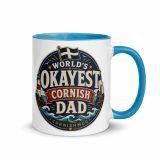 World’s Okayest Cornish Dad - Mug with Color Inside