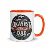 World’s Okayest Cornish Dad - Mug with Color Inside