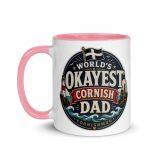 World’s Okayest Cornish Dad - Mug with Color Inside