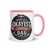 World’s Okayest Cornish Dad - Mug with Color Inside