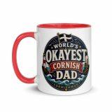 World’s Okayest Cornish Dad - Mug with Color Inside