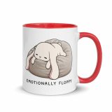 Emotionally Floppy – Mug with Color Inside red 11oz right — The Floppy Collection