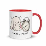Small Panic Bunny – Mug with Color Inside red 11oz right — The Floppy Collection