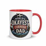 World’s Okayest Cornish Dad - Mug with Color Inside