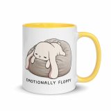 Emotionally Floppy – Mug with Color Inside yellow 11oz right — The Floppy Collection