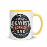 World’s Okayest Cornish Dad - Mug with Color Inside