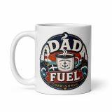 Dad Fuel - White glossy mug
