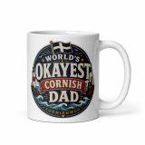 World’s Okayest Cornish Dad - White glossy mug