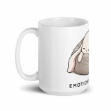Emotionally Floppy – White Glossy Mug white 15oz handle on left — The Floppy Collection