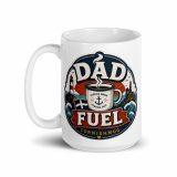 Dad Fuel - White glossy mug