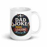 Dad Joke Loading - White glossy mug