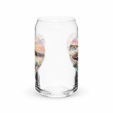 Cornish Fishing Harbour Heart Design – Can-shaped glass
