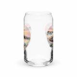 Cornish Fishing Harbour Heart Design – Can-shaped glass