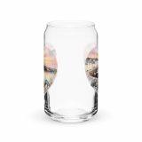 Cornish Fishing Harbour Heart Design – Can-shaped glass