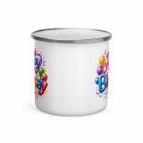 Happy Birthday Ballons - Enamel Mug