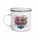 Happy Birthday Box - Enamel Mug