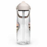 Cornish Fishing Harbour Heart Design – Flip straw water bottle