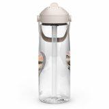 Cornish Fishing Harbour Heart Design – Flip straw water bottle