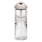 Cornish Fishing Harbour Heart Design – Flip straw water bottle