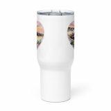 Cornish Fishing Harbour Heart Design – Travel mug with a handle