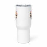 Cornish Fishing Harbour Heart Design – Travel mug with a handle