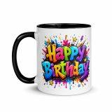 Happy Birthday Splash - Mug with Color Inside