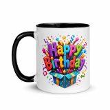 Happy Birthday Box - Mug with Color Inside
