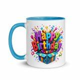 Happy Birthday Box - Mug with Color Inside
