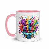 Happy Birthday Box - Mug with Color Inside