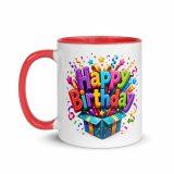 Happy Birthday Box - Mug with Color Inside