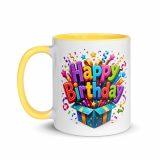 Happy Birthday Box - Mug with Color Inside