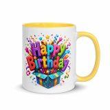 Happy Birthday Box - Mug with Color Inside