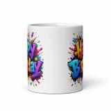 Happy Birthday Splash - White glossy mug