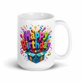 Happy Birthday Box - White glossy mug