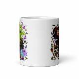 White glossy mug