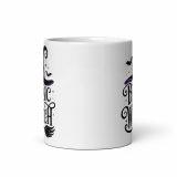 White glossy mug