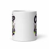 White glossy mug