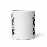 White glossy mug