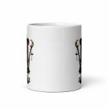 White glossy mug