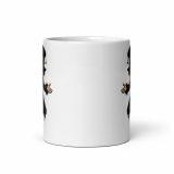 White glossy mug