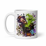 White glossy mug