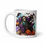 White glossy mug