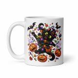 White glossy mug