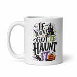 White glossy mug