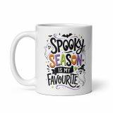 White glossy mug